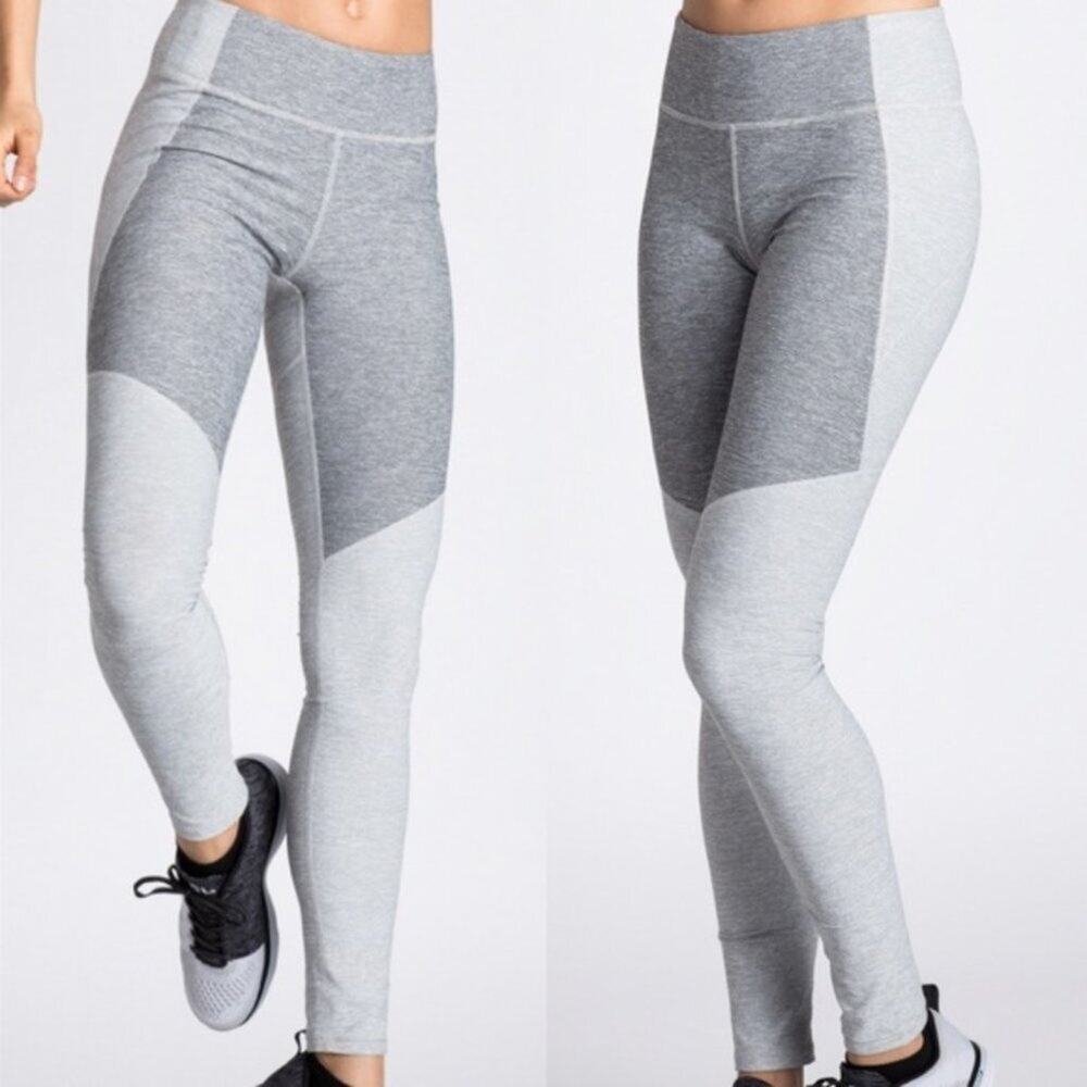 Outdoor Voices Grey Warmup Colorblock Leggings